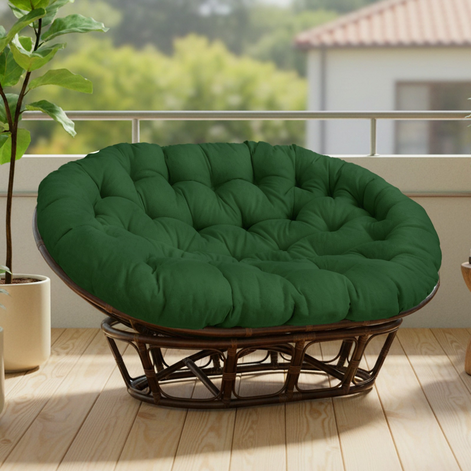 Cushion Uv-resistant Outdoor Tufted Wicker Chair Pad
