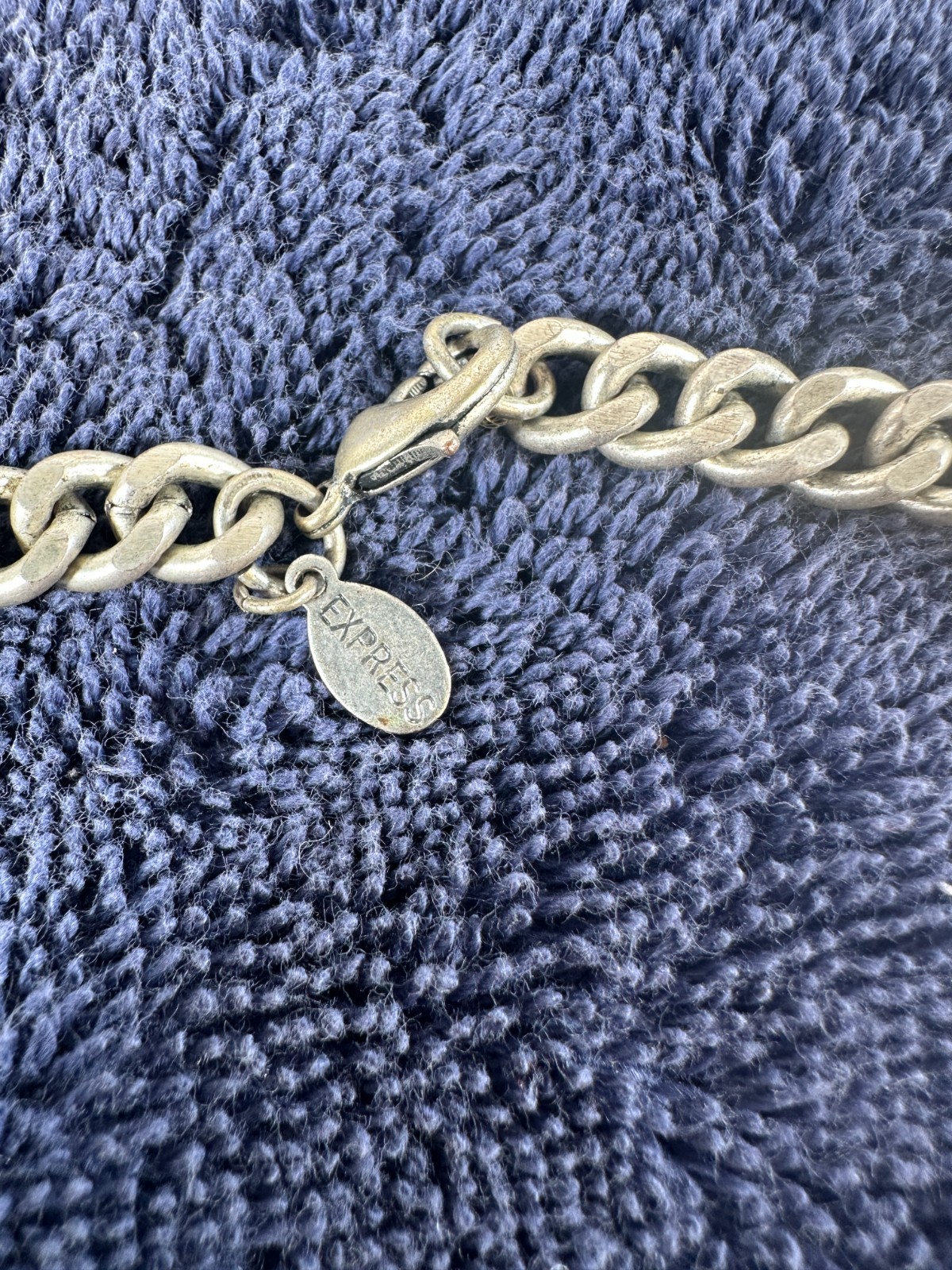 Express Turquoise Statement Necklace Silver Tone … - image 5