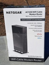 NETGEAR AC1200 WiFi Cable Modem Router 802.11 ac Dual Band Gigabit C6230 SEALED