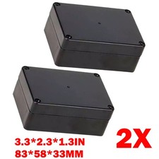 2PC 3.3*2.3*1.3 in Waterproof Plastic Project Box Electrical Junction Boxes NEW