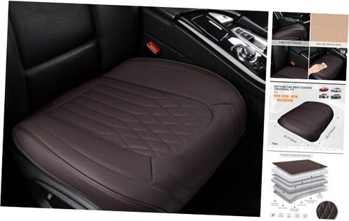 Front Car Seat Bottom Covers Brown, Universal Leather Front Seat Covers Bottom