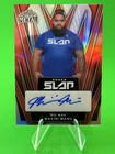 ?2025 Leaf Metal Power Slap Base Auto Red #BA-MM1 Makini Manu 11/15!!!?