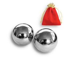 Solid Stainless Steel Chinese Health Balls Baoding Balls 1.4 Inch - 1 lb No...