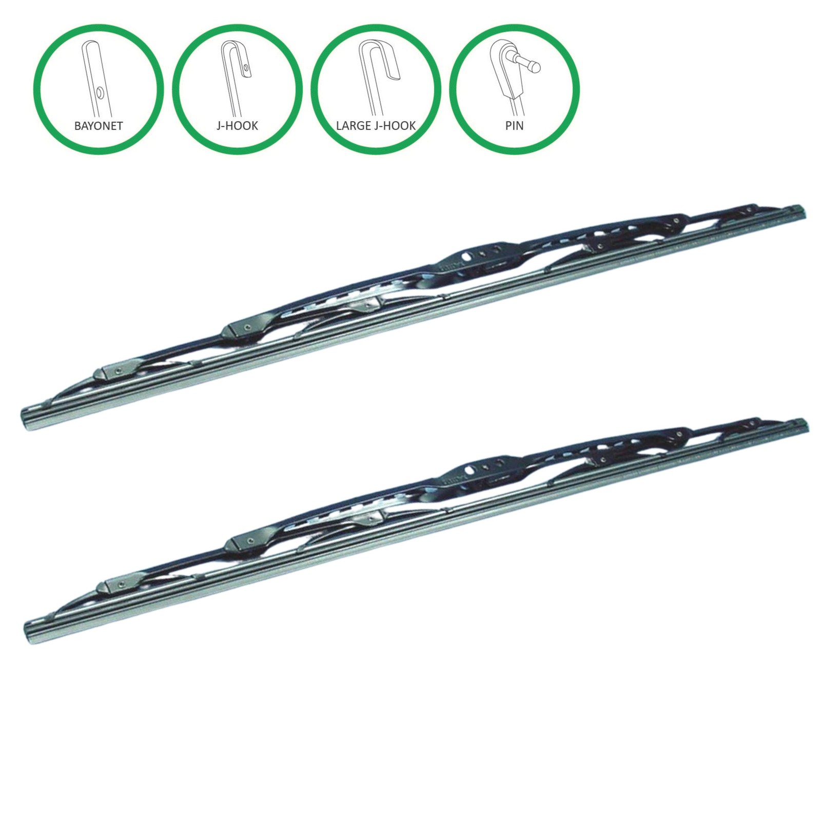 2 Rain-X 5079378 Heavy Duty Commercial Vehicle Windshield Wiper Blades 21"