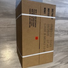 MRE U.S. Military Ready-to-Eat B Menu