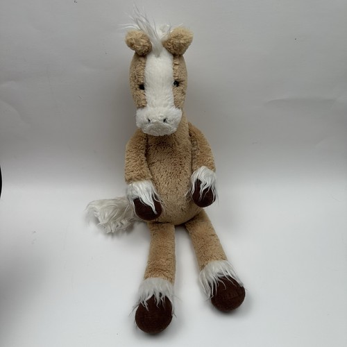 Jellycat Pretty Pony Biscuit Plush 16” Tan Horse Stuffed Animal Retired