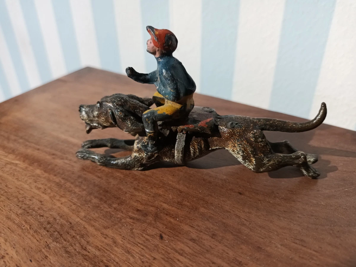Heyde Figurine En Plomb Peint XIXe – Bédoin Et Son âne (Allemagne)