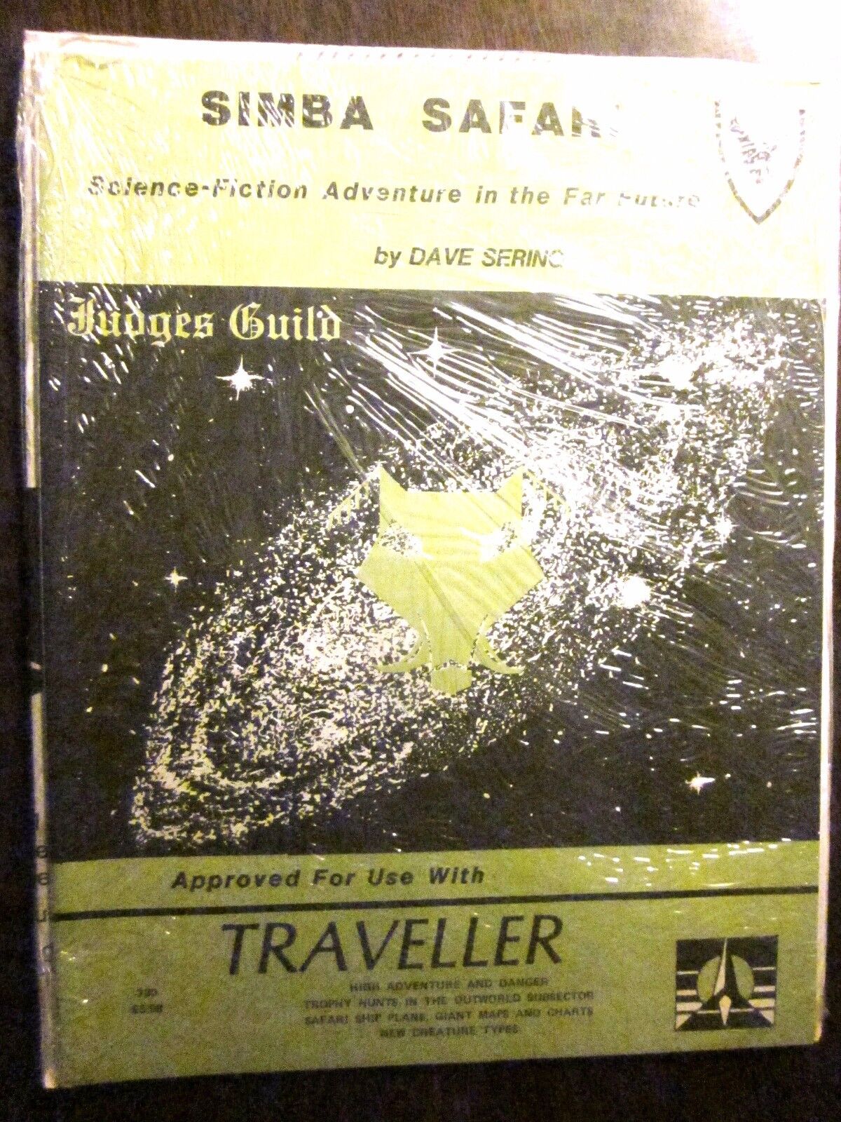 SIMBA SAFARI Adventure for TRAVELLER, Judges Guild Module #730 (1981) Shrink/New