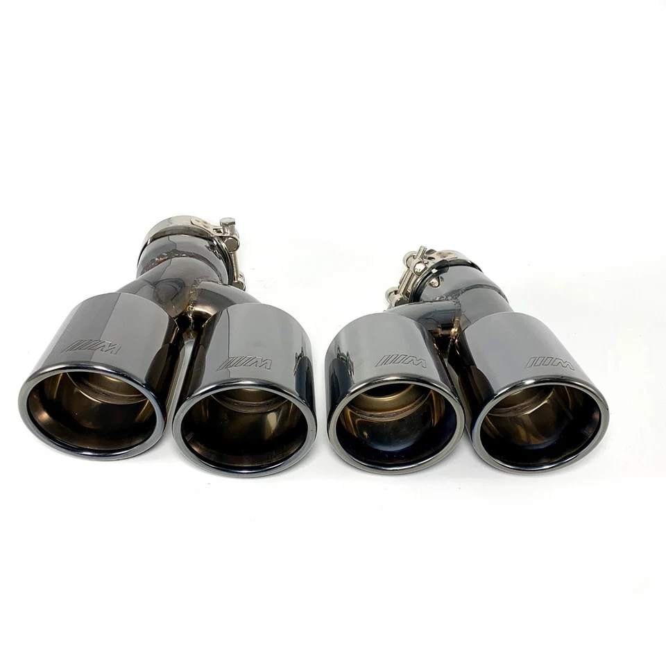 1 Pair Exhaust Tip Stainless Steel M Tailpipe For BMW 525i 528i 530i G30 G31 - Image 3 of 4
