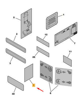 CITRO N JUMPY MK3 Air Conditioning Label 9820705380 New Genuine | eBay 