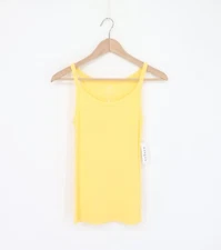 VELVET By Graham & Spencer Aliza Ribbed Cotton Layering Tank Pink Dais S $78 H14