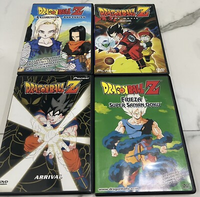 Lot x4 Dragonballz DVD Movie Androids Arrival Frieza Super Lot x4 Dragonballz DVD Movie Androids Arrival Frieza Super