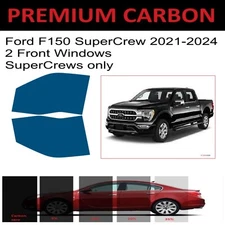 Premium Nano Carbon Window Tint fits Ford F150 2021-2025 Supercrew 4D Precut 2F