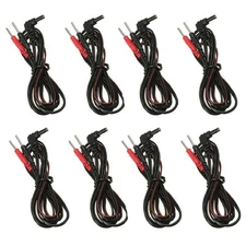 8 TENS Unit Lead Wires FOR INTENSITY 10 TENS 2500 3000 7000 EMS 7500 TWIN STIM