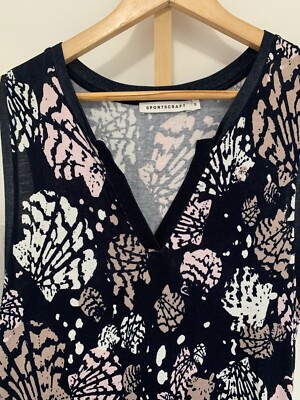 SPORTSCRAFT Lydia SHIFT DRESS 10 SHELL PRINT MIDI Sleeveless Jersey Stretch | eBay Australia SPORTSCRAFT Lydia SHIFT DRESS 10 SHELL PRINT MIDI Sleeveless Jersey Stretch | eBay Australia