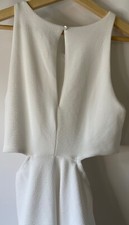 WILD FABLE, WHITE SHORT SLEEVELESS DRESS, SIDE CUT OUTS, STRETCH, L, NWOT