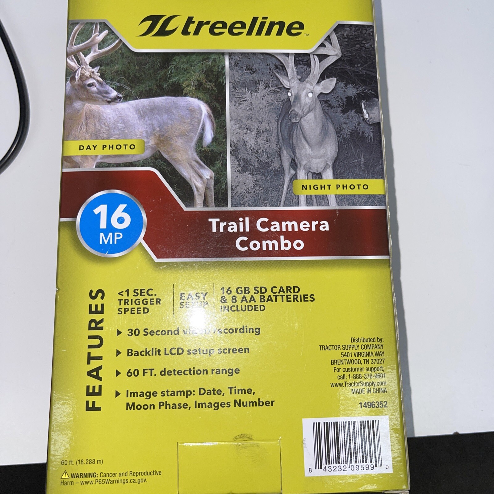 Treeline 16 MP Trail Camera Combo w/ 16 GB SD Card and 8 AA Batteries eBay