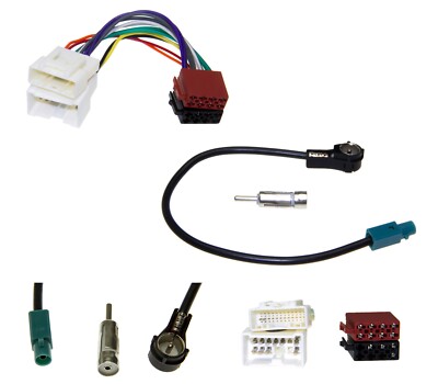 Auto Radio Antennen Adapter Kabel DIN ISO Set Lautsprecher Hifi KFZ Stereo