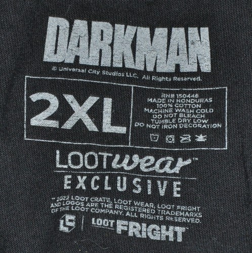 Darkman Superheld Film T-Shirt Gr. 2XL schwarz Lootwear exklusiv universal - Bild 10 von 10