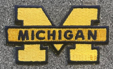 MICHIGAN WOLVERINES NCAA COLLEGE VINTAGE 3 1/8" TEAM LOGO PATCH