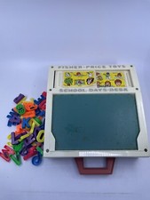 Vintage 1972 Fisher-Price School Days Desk   Rough Condition