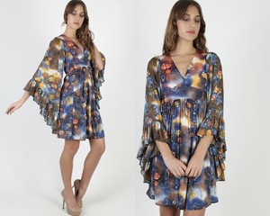 navy kimono dress