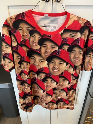 Shohei Ohtani Los Angeles Angels Tシャツ 2枚 Shohei Ohtani LA Angels jersey, NWT, all Kanji , Mens XXL