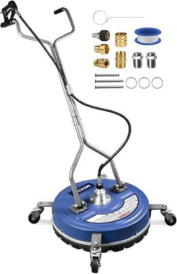 #ad 20#x27;#x27; Pressure Washer Surface Cleaner 4500PSI w Wheels Driveway Sidewalk Patio $253.65