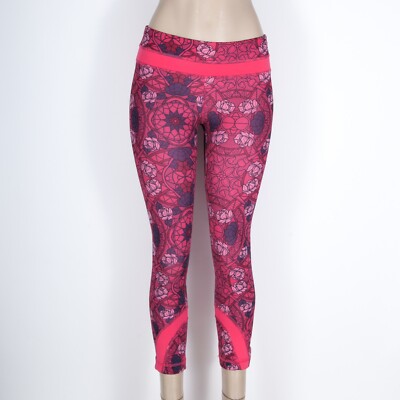 lululemon Leggings Geometric Floral 3-pocket Hot Pink