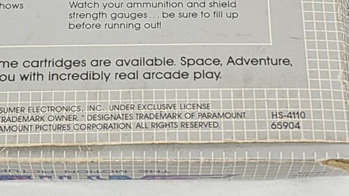 Vectrex Star Trek GCE Game Overlay Box Manual Arcade Retro Video Game Cartridge - Picture 9 of 18