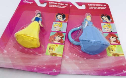 2x Disney Princess Bag Clip Key Chain Straw Backpack Snow White Cinderella NEW - Picture 4 of 7