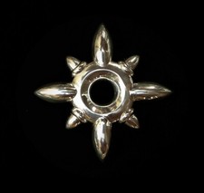 Mace Head Pendant large 161 grams solid sterling Silver 925/1000 Tribal sci fi 