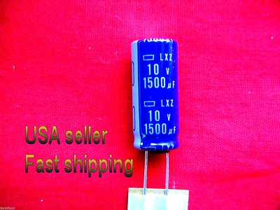 4 pcs  -  1500uf 10v   105c  low ESR  electrolytic capacitors