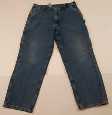 Vintage Carhartt Work Blue Jeans very good Bootcut size 36x30