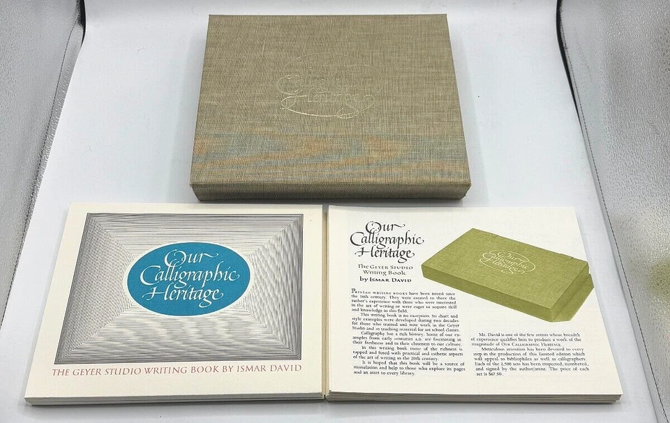 CALLIGRAPHY HERITAGE Fonts Typography Lettering Specimen Geyer Studio Set RARE - Image 2 of 4