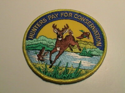 HUNTERS PAY FOR CONSERVATION NAT SHOOT SPORTS FOUNDATION DEER GUN HUNTING PATCH 