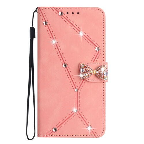 Bling PU Leder Ständer Brieftasche Kartenhülle für Samsung Galaxy A73 A72 A71 5G 4G - Bild 6 von 38