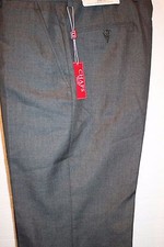 Chaps by Ralph Lauren Mens Charcoal Gray Slim Fit Suit Dress Slacks 33 x 30