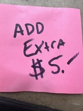 $5 Add Extra To Cost Misc Charge/ Sale