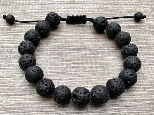 Grade A++ Edelstein Perlen verstellbar Armband 10 mm, echte Kristalle Armbänder - Bild 112 von 124