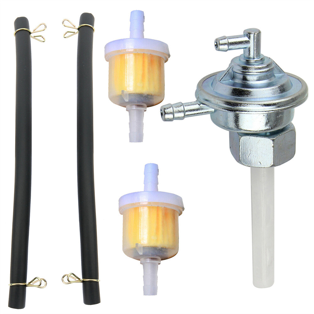 Fuel Pump Vacuum Petcock with Oil Filter Fit for GY6 50CC 125CC 150CC