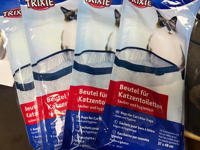 4 x Packungen Trixie Clean Katzentoilette Beutel Hygienisch M 37 x 48 cm (10 Stück) 40 insgesamt