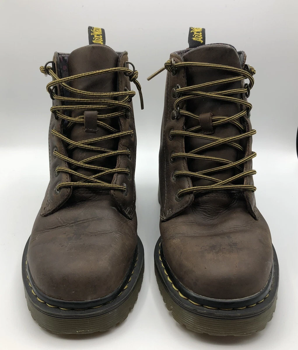Dr. Martens Luana Women s Brown Leather Combat Punk Goth Boots