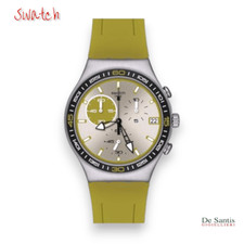 Montre Bracelet SWATCH Collection Irony Green Wink Homme Swiss Made Verte