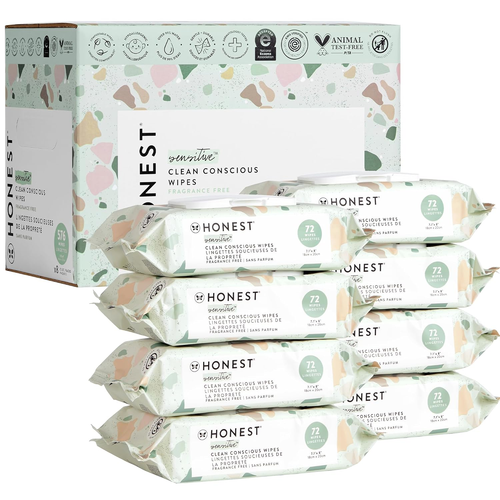 Clean Conscious Multi-Use Wipes | Hypoallergenic + Unscented for Sensitive Skin
