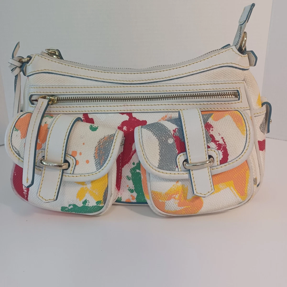 Dooney and bourke paint splatter clearance