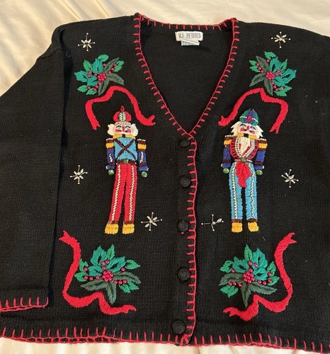 Vintage Christmas Nutcracker Sweater Vest | Size pl/petite