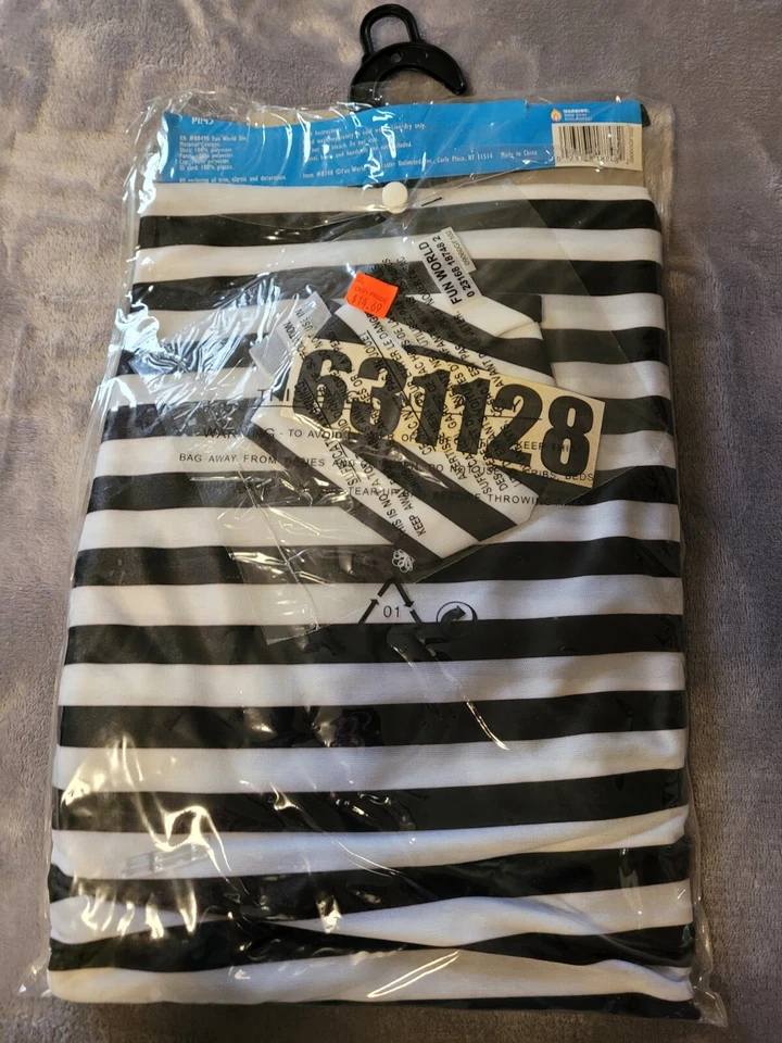 Disfraz de Halloween Jailbird para niño talla mediana 8-10 Foto 4 de 4