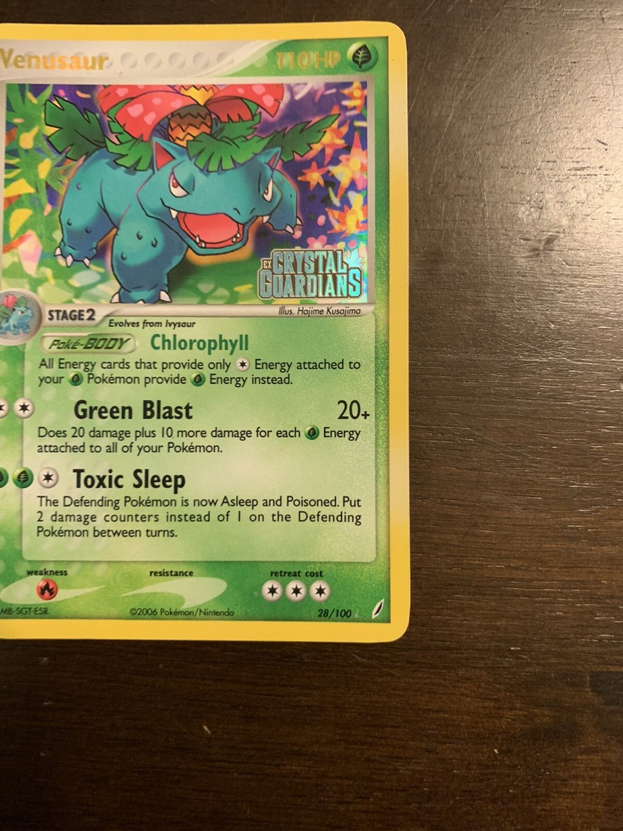 Pokemon - Venusaur 28/100 - Holo - Stamped - Ex Crystal Guardians