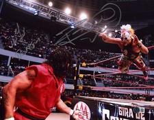 El Hijo del Fantasma Psycho Clown Signed 11x14 Photo BAS COA NXT Lucha Libre AAA